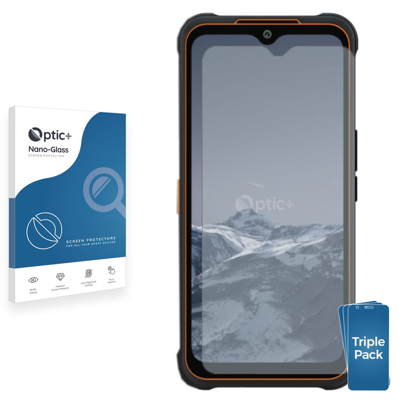 3pk Optic+ Nano Glass Screen Protectors for AGM Glory SE