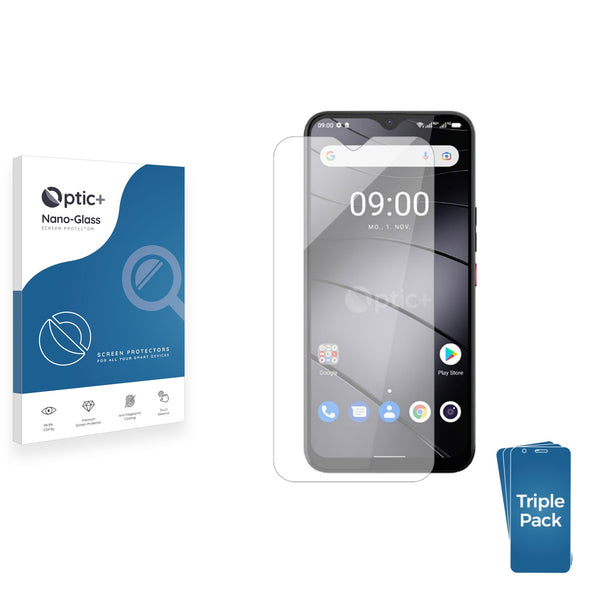 3pk Optic+ Nano Glass Screen Protectors for Gigaset GS5 Lite