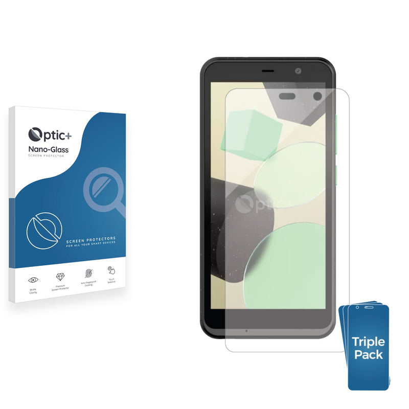 3pk Optic+ Nano Glass Screen Protectors for One NZ Smart Green