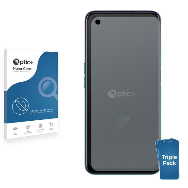 3pk Optic+ Nano Glass Screen Protectors for Oppo A72