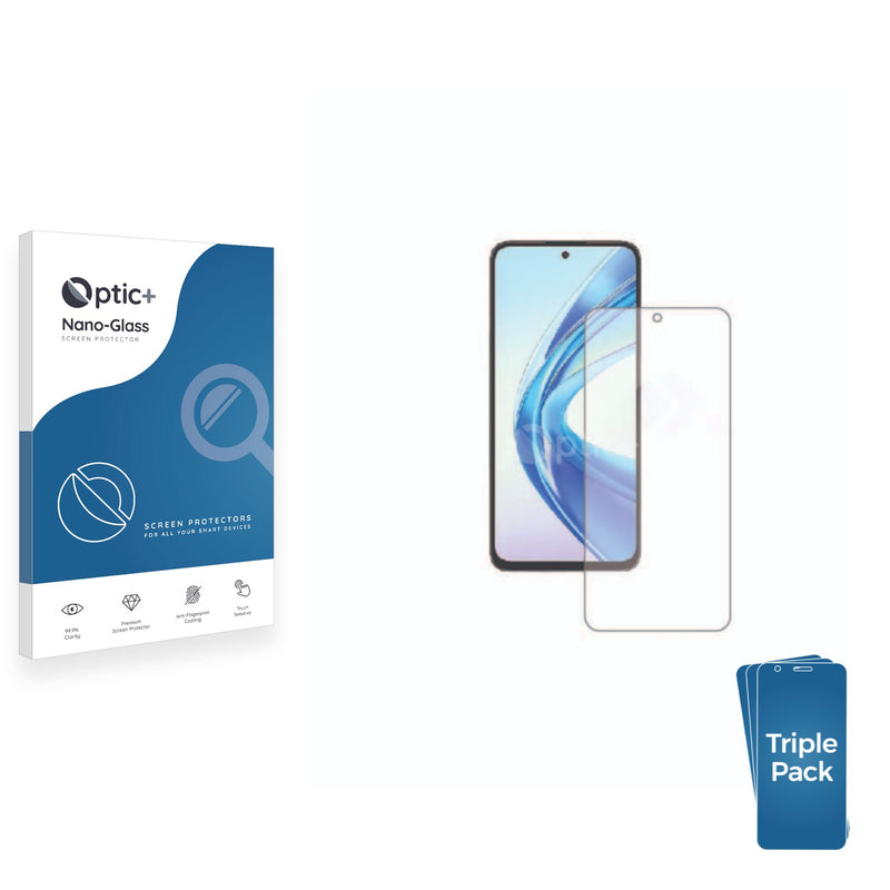 3pk Optic+ Nano Glass Screen Protectors for Honor X7b