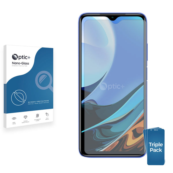 3pk Optic+ Nano Glass Screen Protectors for Xiaomi Redmi 9T