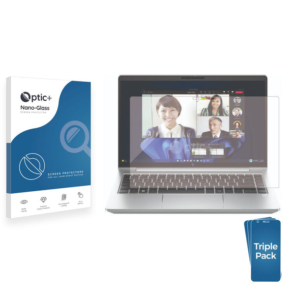 3pk Optic+ Nano Glass Screen Protectors for HP EliteBook 640 G10
