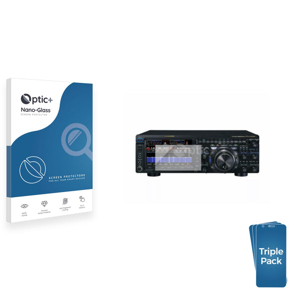 3-pack of Nano Glass screen protectors for Yaesu FT-DX101D