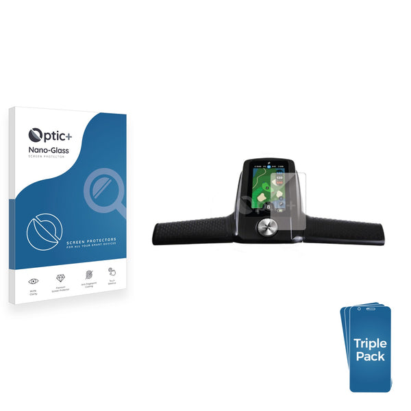 3pk Optic+ Nano Glass Screen Protectors for MGI AI Navigator GPS+