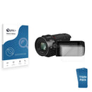 3-pack of Nano Glass screen protectors for Panasonic HC-VX3A 4K Ultra HD