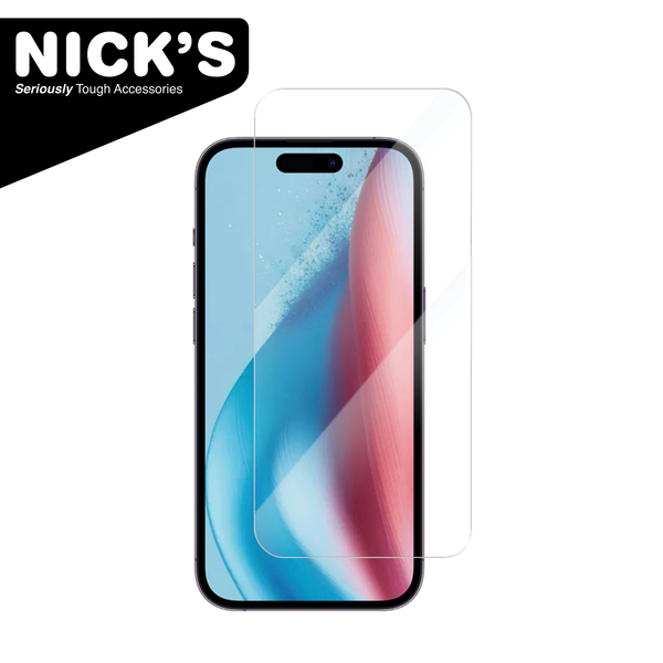 NICK'S Tempered Glass Screen Protector for Apple iPhone 15 & 15 Pro