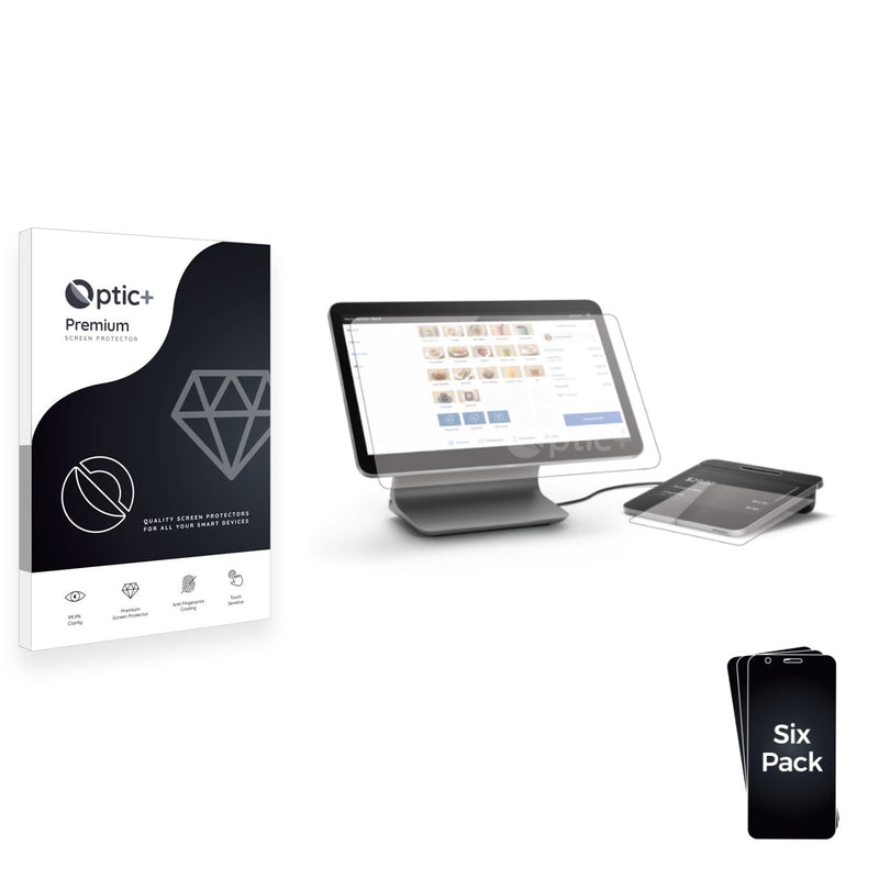 3pk Optic+ Premium Film Screen Protectors for Square Register