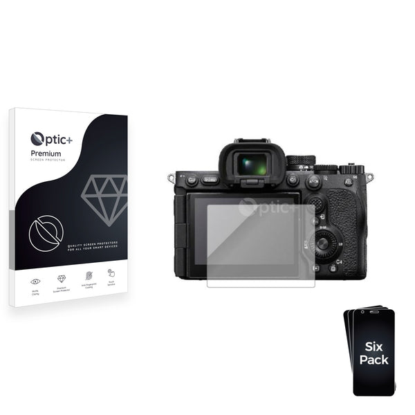 6pk Optic+ Premium Film Screen Protectors for Sony alpha7R V / a7R V