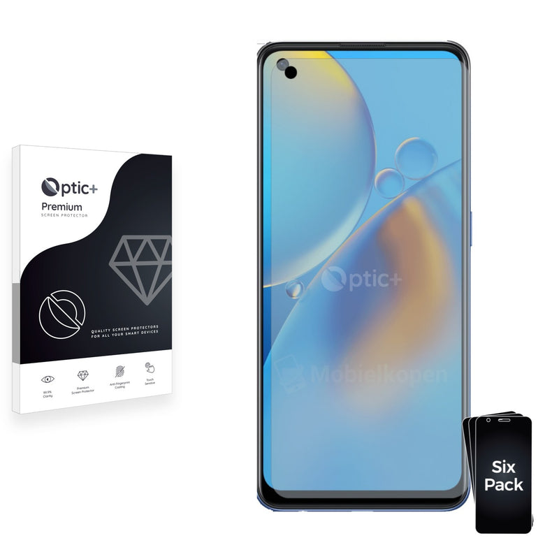 6pk Optic+ Premium Film Screen Protectors for Oppo A74 5G