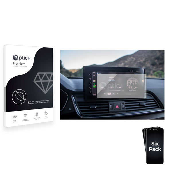 6pk Optic+ Premium Film Screen Protectors for Audi Q5 2023 Infotainment System