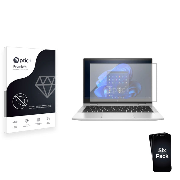 6pk Optic+ Premium Film Screen Protectors for HP EliteBook x360 830 G8