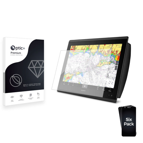 6pk Optic+ Premium Film Screen Protectors for Garmin GPSMAP 8617