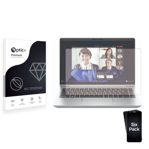 6pk Optic+ Premium Film Screen Protectors for HP EliteBook 640 G10
