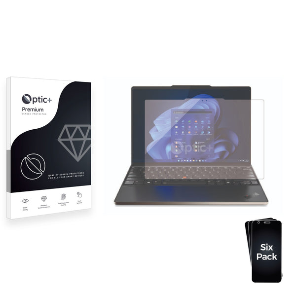 6pk Optic+ Premium Film Screen Protectors for Lenovo ThinkPad Z13 (2nd Gen)