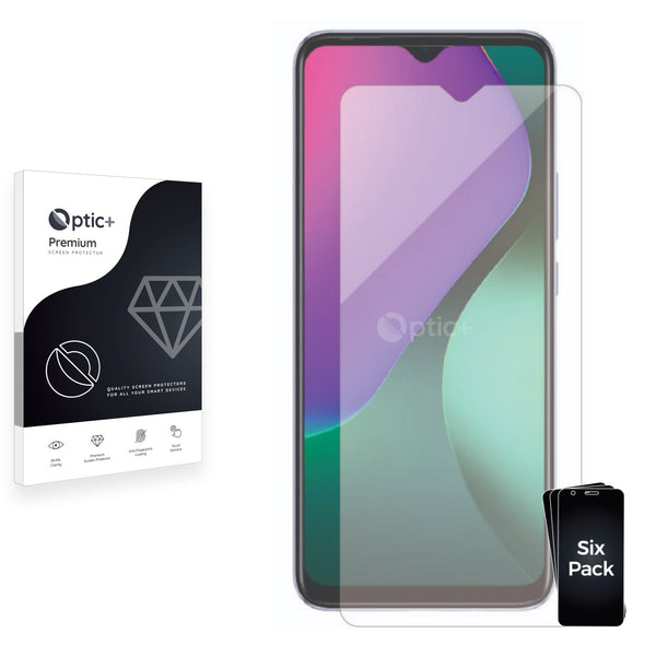 6pk Optic+ Premium Film Screen Protectors for Infinix Hot 10