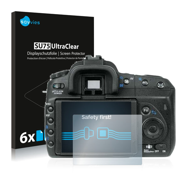 6x Savvies SU75 Screen Protector for Sony Alpha 350 (DSLR-A350)