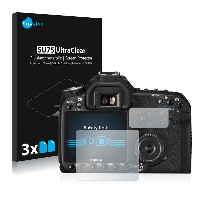 6x Savvies SU75 Screen Protector for Canon EOS 50D