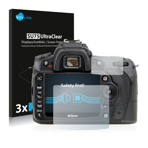 6x Savvies SU75 Screen Protector for Nikon D90