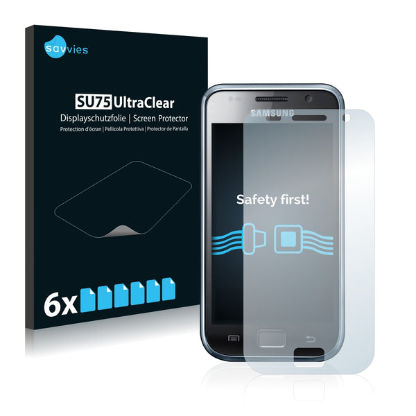 6x Savvies SU75 Screen Protector for Samsung Galaxy S I9000