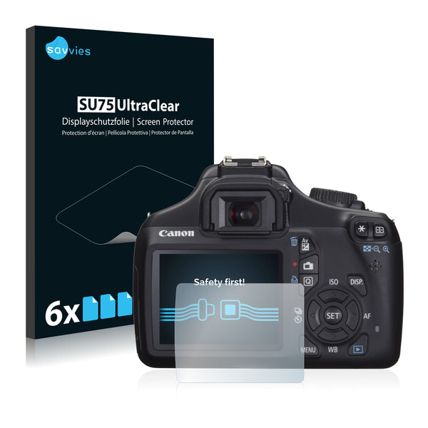 6x Savvies SU75 Screen Protector for Canon EOS 1100D