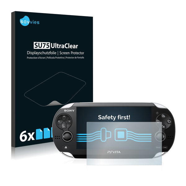 6x Savvies SU75 Screen Protector for Sony Playstation Vita