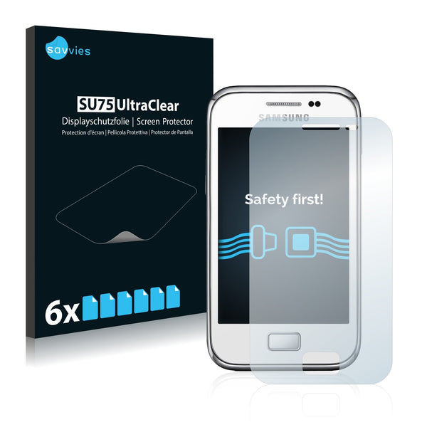 6x Savvies SU75 Screen Protector for Samsung Galaxy Ace Plus S7500