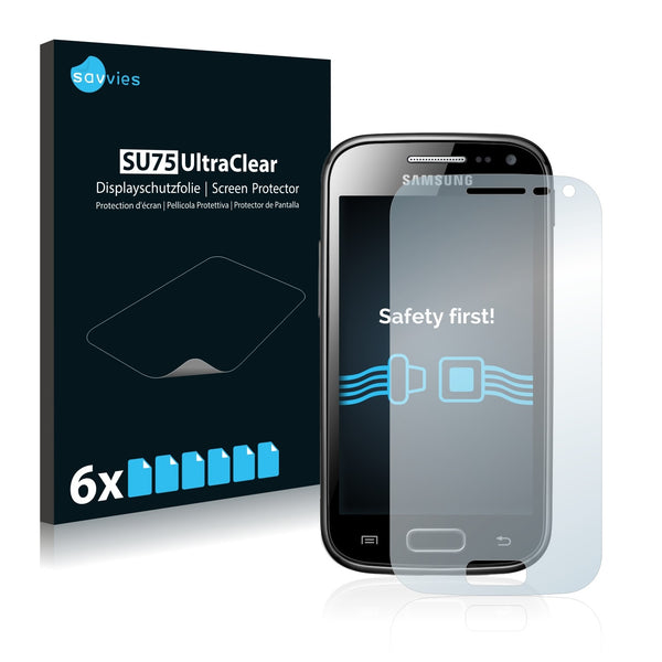 6x Savvies SU75 Screen Protector for Samsung Galaxy Ace 2 I8160
