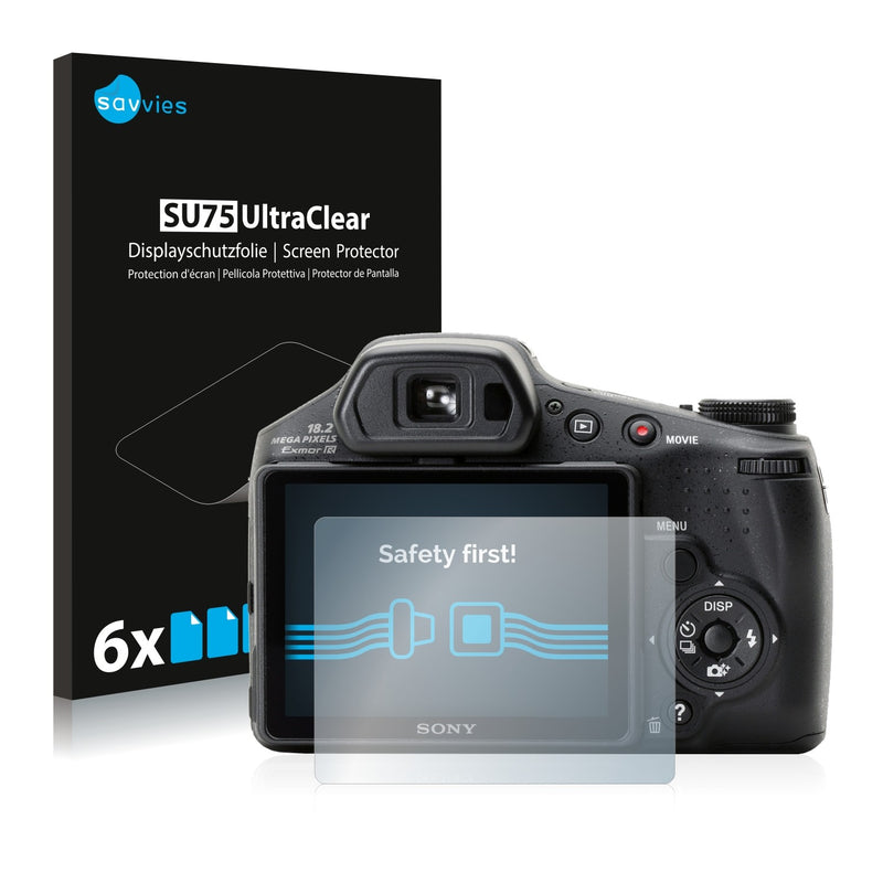 6x Savvies SU75 Screen Protector for Sony Cyber-Shot DSC-HX200V
