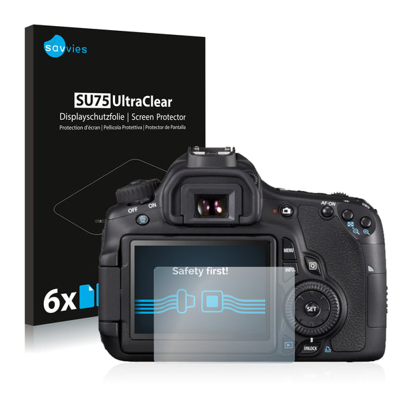 6x Savvies SU75 Screen Protector for Canon EOS 650D