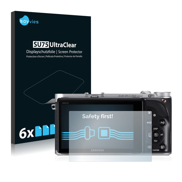 6x Savvies SU75 Screen Protector for Samsung NX300