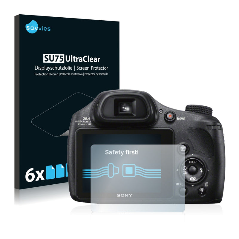 6x Savvies SU75 Screen Protector for Sony Cyber-Shot DSC-HX300