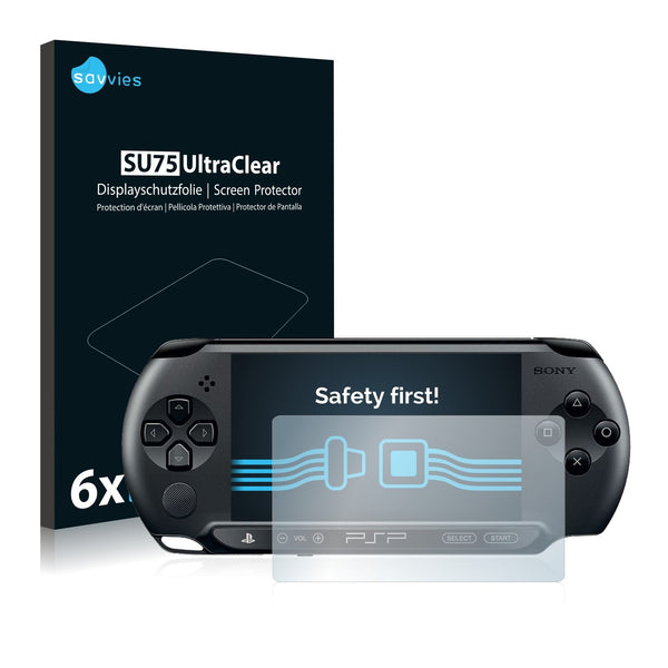 6x Savvies SU75 Screen Protector for Sony PSP 1004