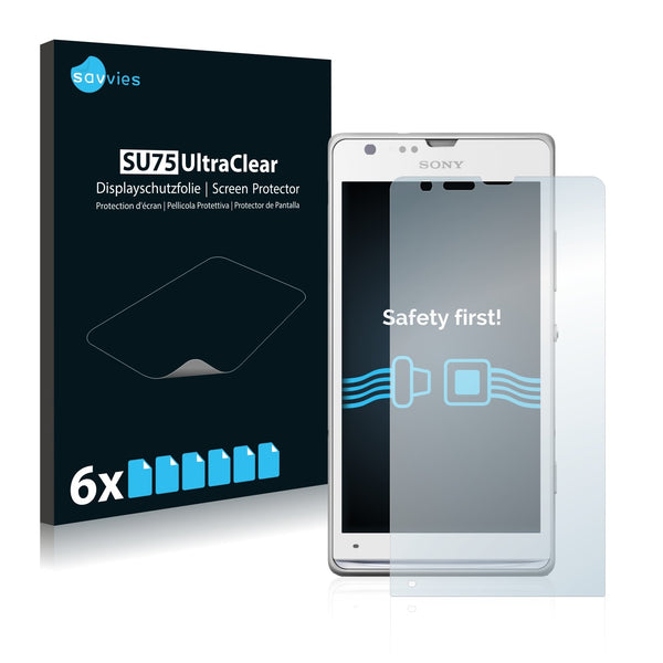 6x Savvies SU75 Screen Protector for Sony Xperia SP M35c C5362