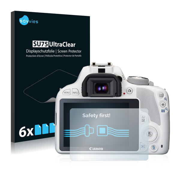 6x Savvies SU75 Screen Protector for Canon EOS 100D