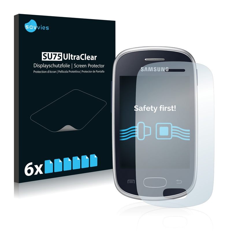 6x Savvies SU75 Screen Protector for Samsung GT-S5280