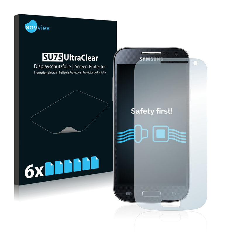 6x Savvies SU75 Screen Protector for Samsung Galaxy S4 Mini LTE (4G) I9195