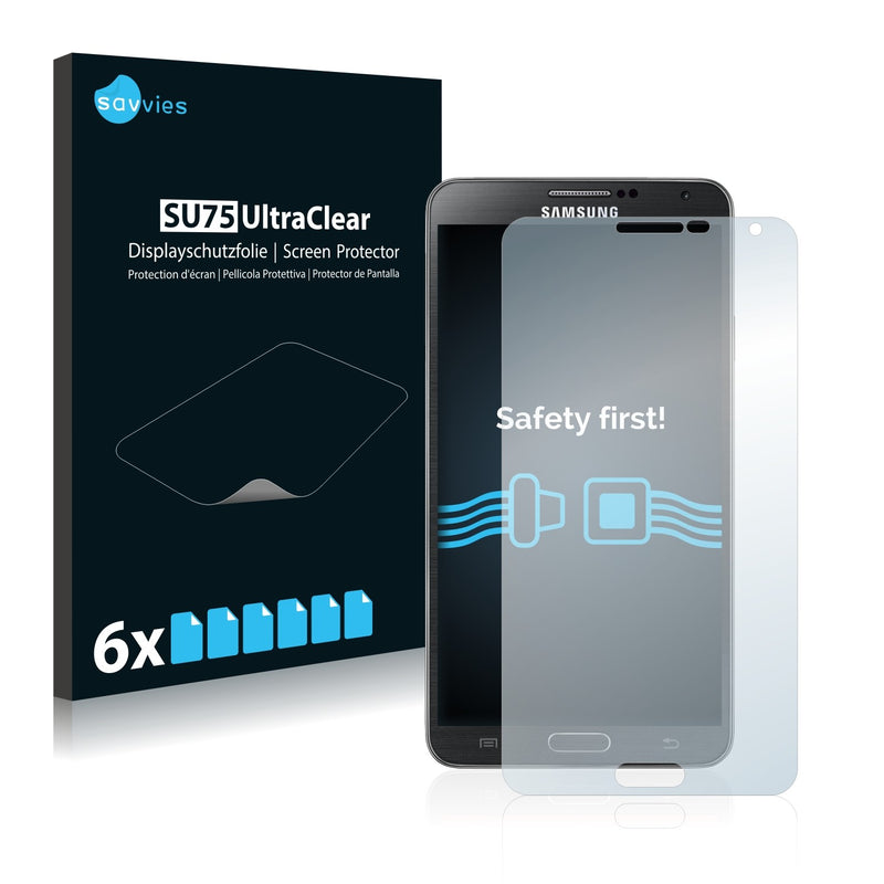 6x Savvies SU75 Screen Protector for Samsung Galaxy Note 3
