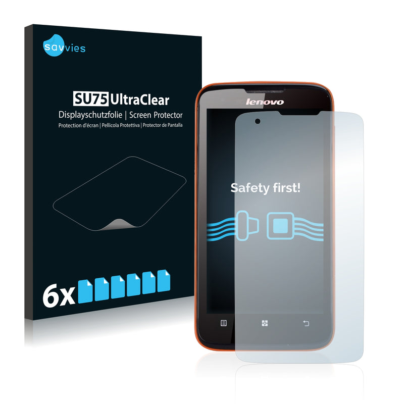 6x Savvies SU75 Screen Protector for Lenovo S750