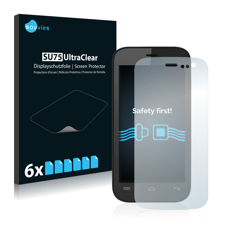 6x Savvies SU75 Screen Protector for Wiko Iggy