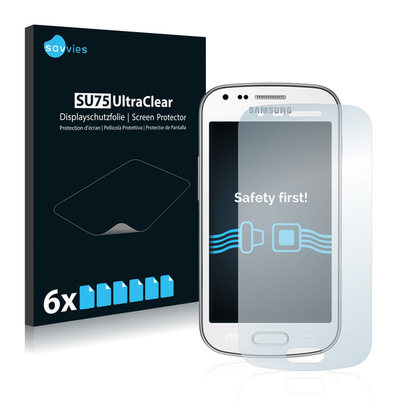 6x Savvies SU75 Screen Protector for Samsung GT-S7580