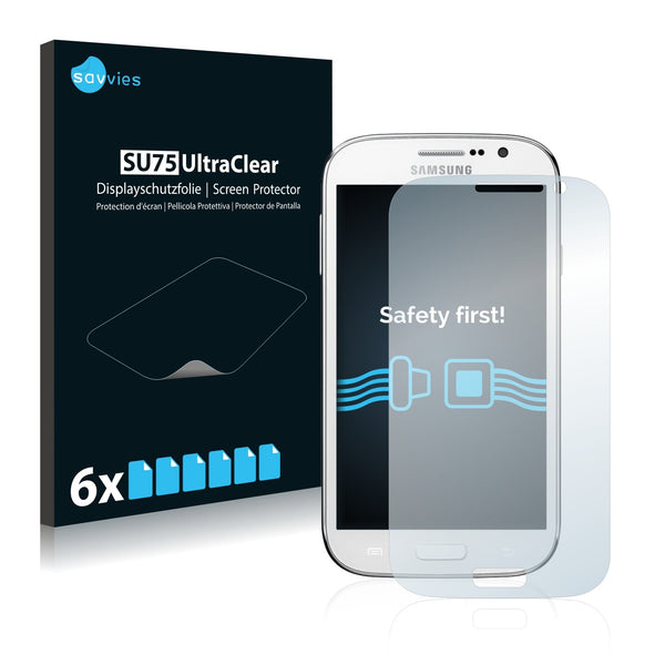 6x Savvies SU75 Screen Protector for Samsung Galaxy Grand Lite
