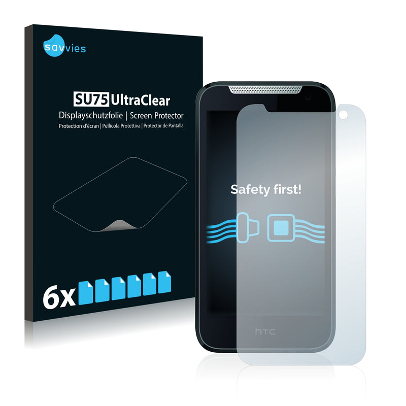 6x Savvies SU75 Screen Protector for HTC Desire 310