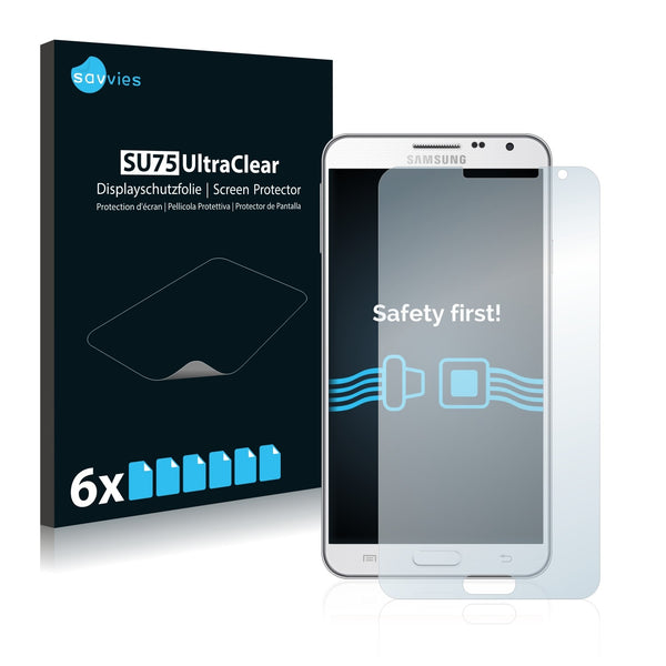 6x Savvies SU75 Screen Protector for Samsung Galaxy Note 3 Lite