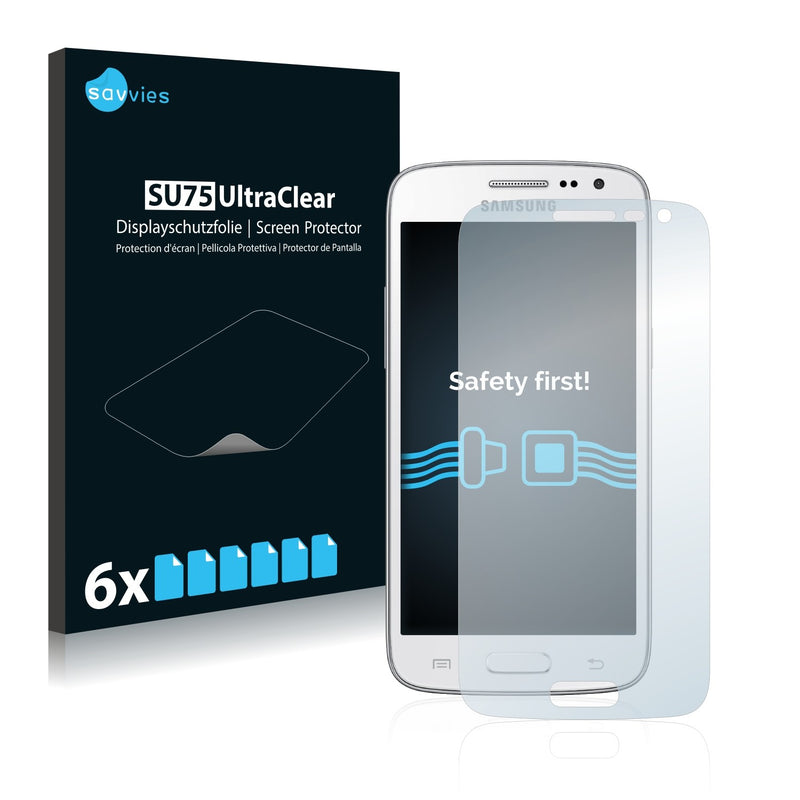 6x Savvies SU75 Screen Protector for Samsung Galaxy Core 4G SM-G386F