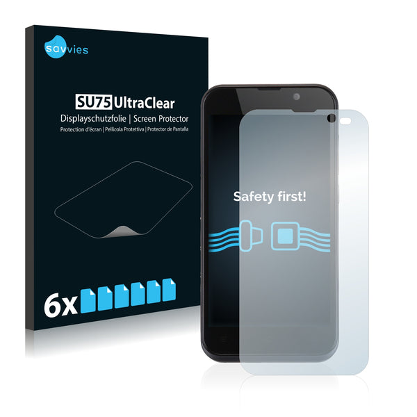 6x Savvies SU75 Screen Protector for Zopo ZP700 Cuppy MT6582
