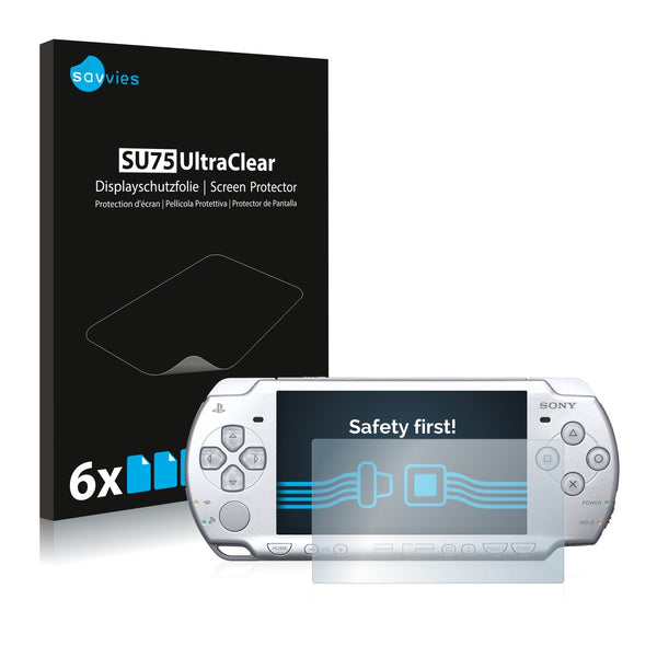 6x Savvies SU75 Screen Protector for Sony PSP 2004