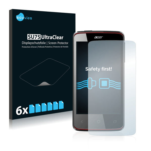6x Savvies SU75 Screen Protector for Acer Liquid Z4 Z160