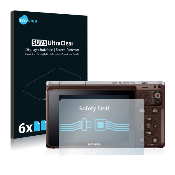 6x Savvies SU75 Screen Protector for Samsung NX Mini