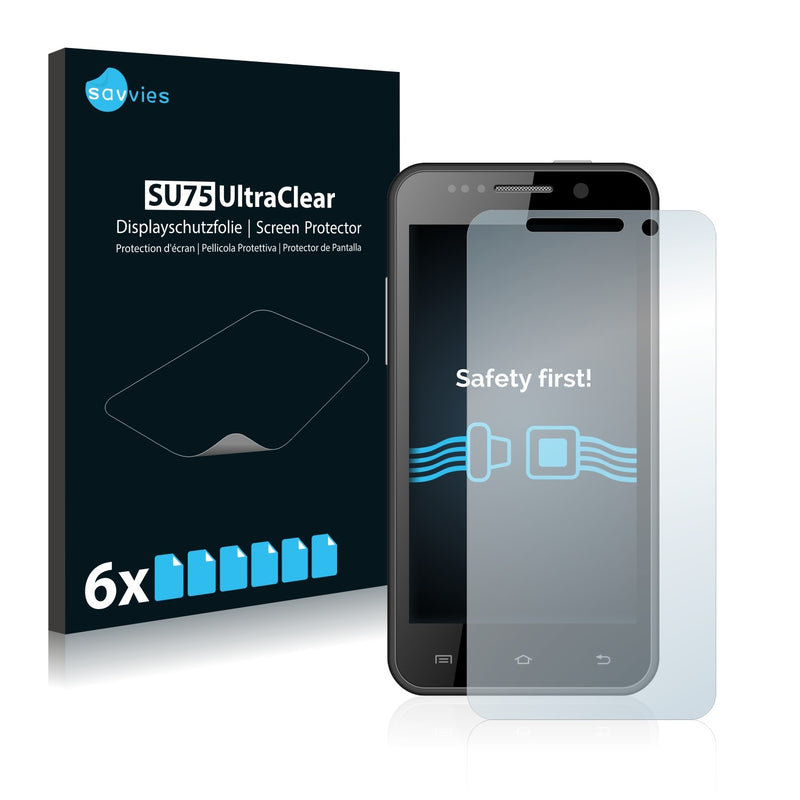 6x Savvies SU75 Screen Protector for THL W100 Phone